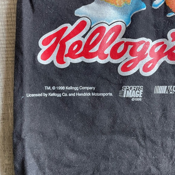Chase Authentics Terry Labonte Rare Vintage  NASCAR Cornflakes T-shirt Medium - Picture 3 of 6